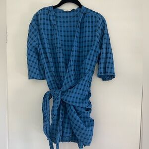 ZARA Blue Wrap Dress